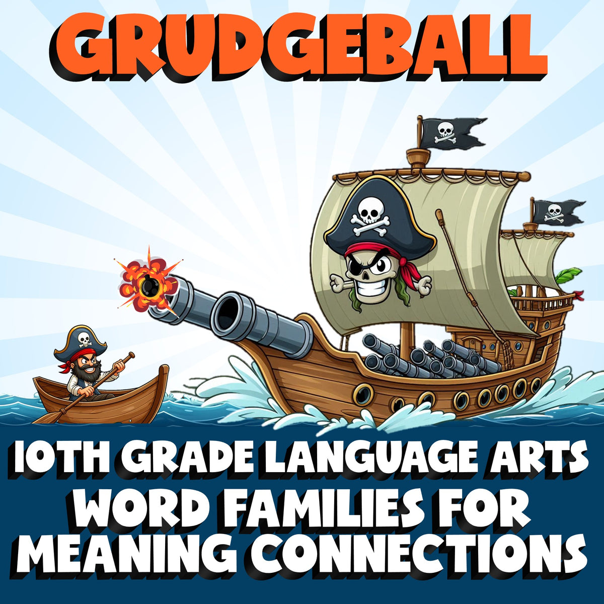 Word Families for Meaning Connections GRUDGEBALL ELA Game - No Prep Grade 10