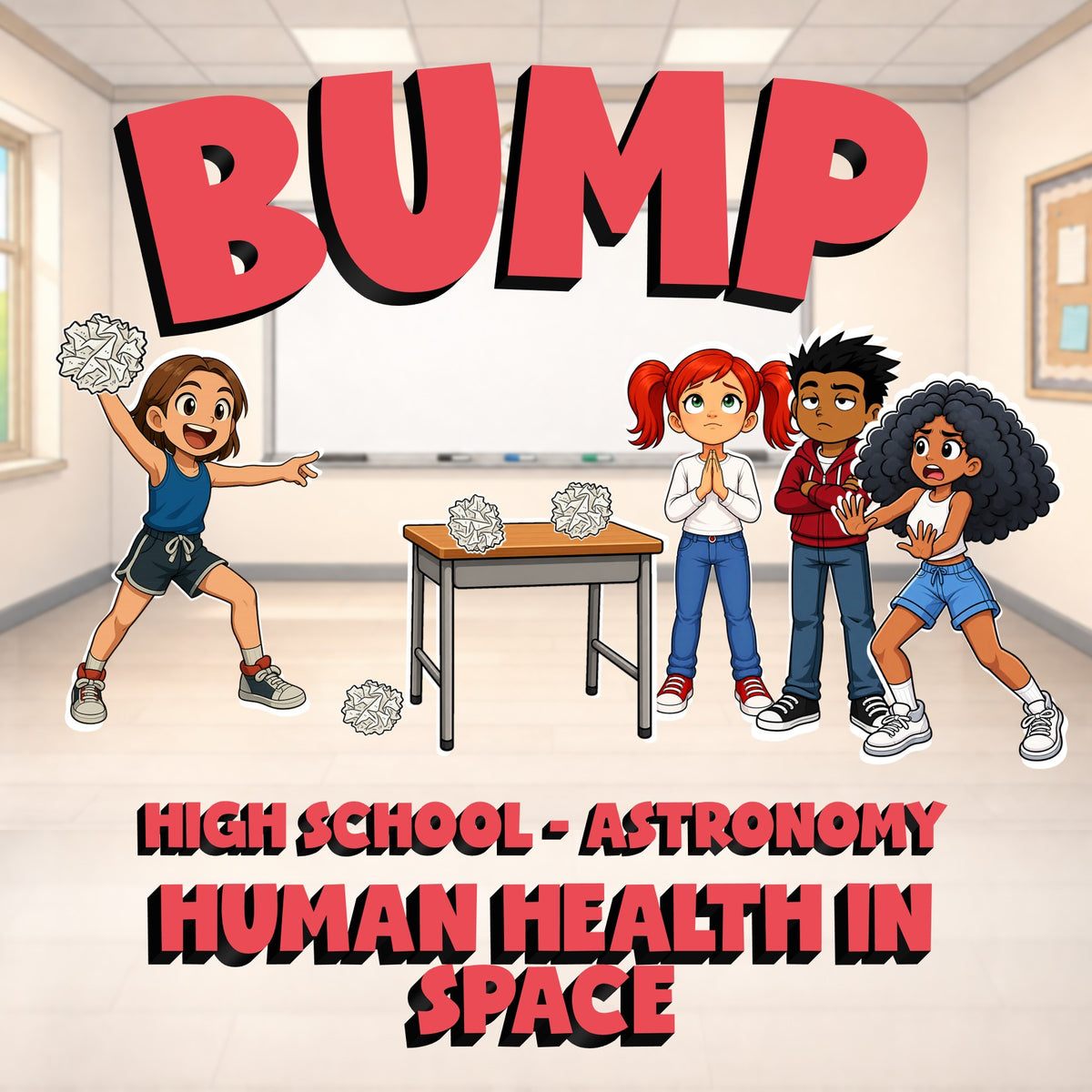 Human Health in Space BUMP Science Game - No Prep Astronomy Review Activity