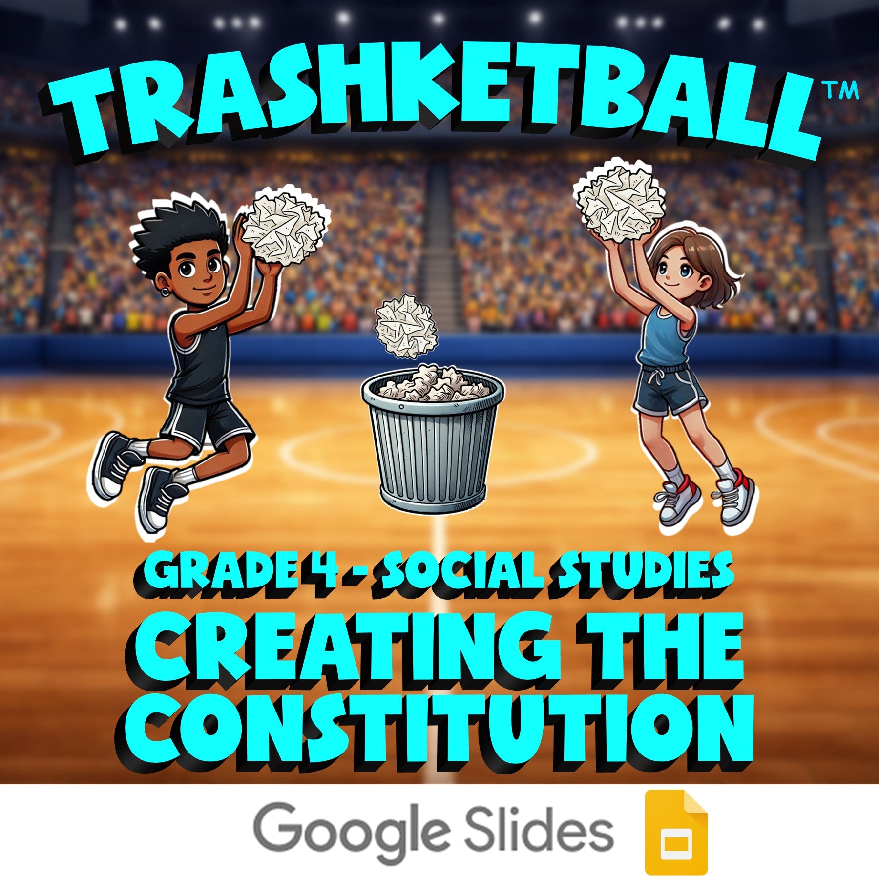 Creating the Constitution TRASHKETBALL Socials Game - No Prep Grade 4 Review