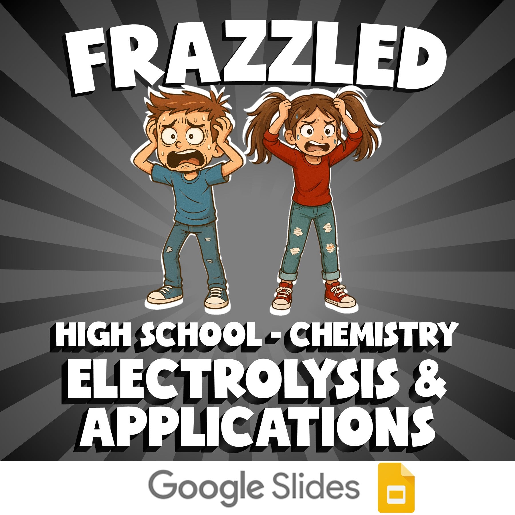 Electrolysis & Applications FRAZZLED Science Game - No Prep Chemistry Review
