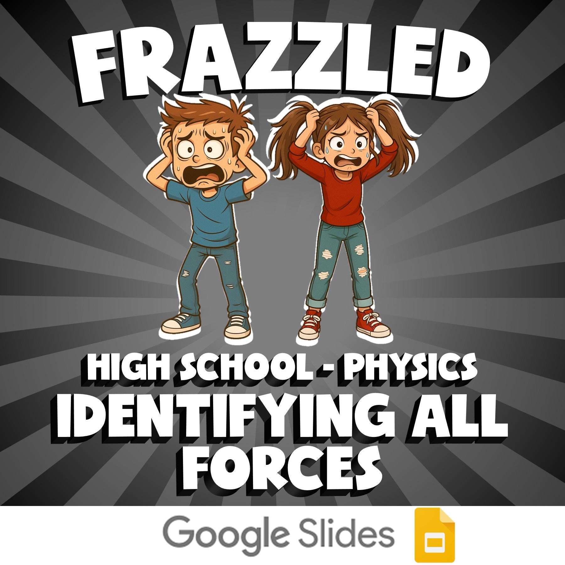 Identifying All Forces FRAZZLED Science Game - No Prep Physics Review Activity