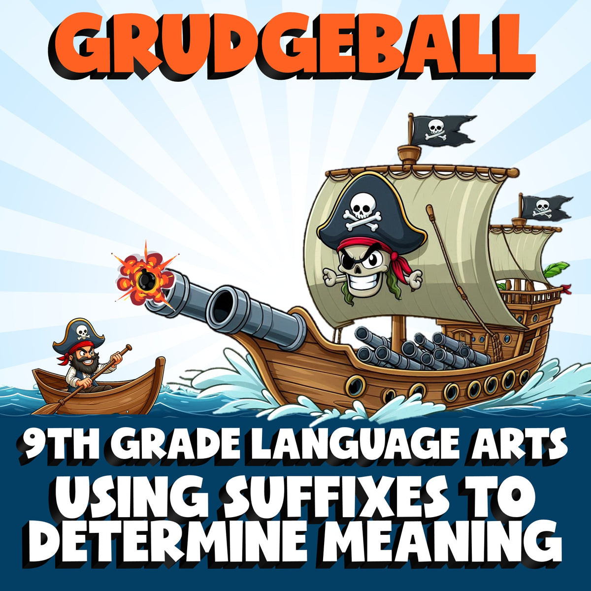 Using Suffixes to Determine Meaning GRUDGEBALL ELA Game - No Prep Grade 9 Review