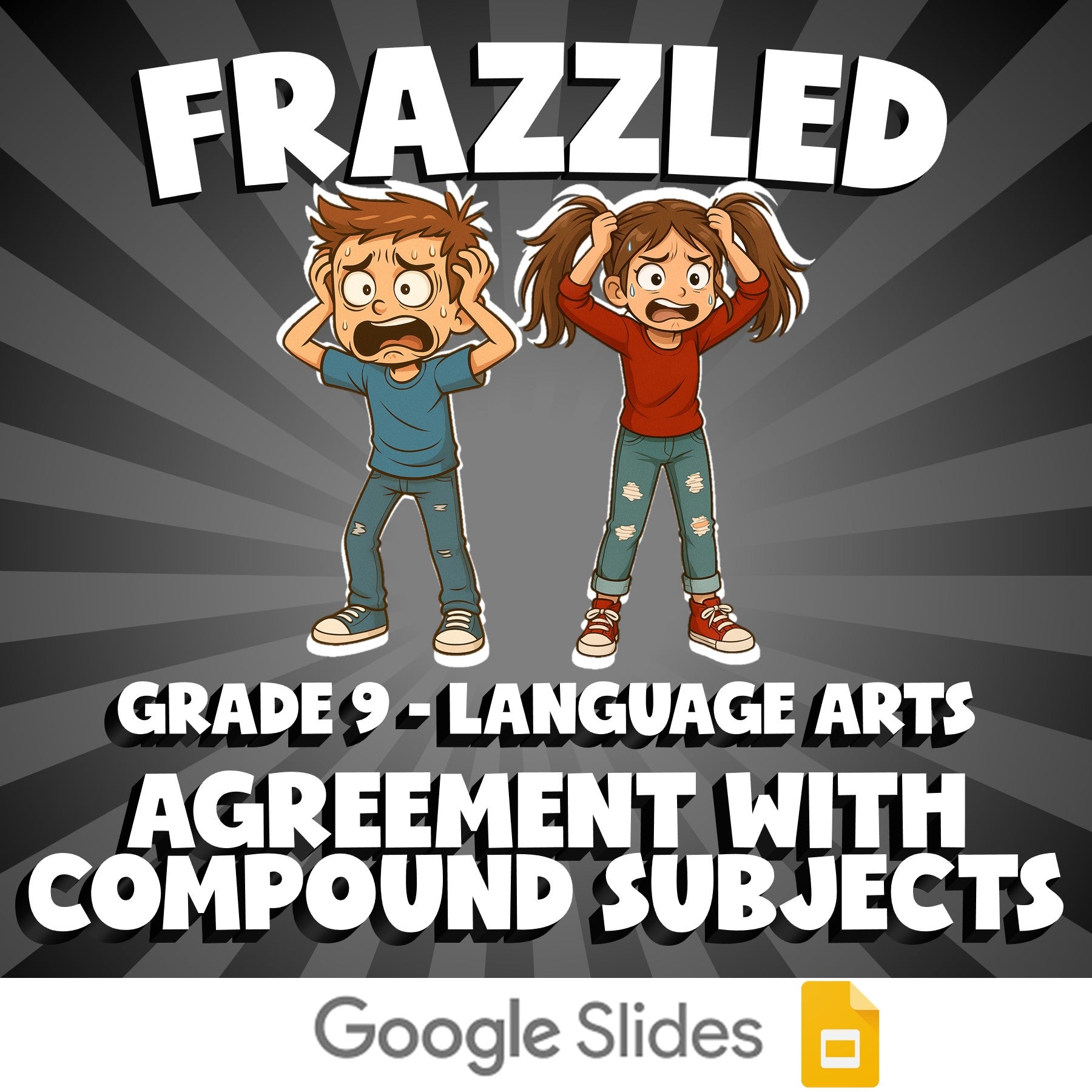 Agreement with Compound Subjects FRAZZLED ELA Game - No Prep Grade 9 Review