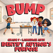 Identify Author's Purpose BUMP ELA Game - No Prep Grade 9 Review Activity