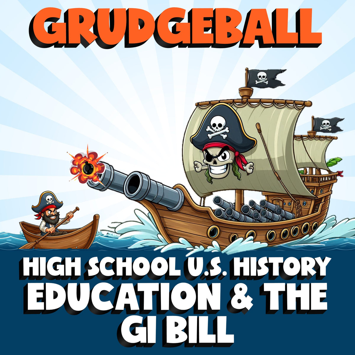 Education & the GI Bill GRUDGEBALL U.S. History Game - No Prep Review Activity