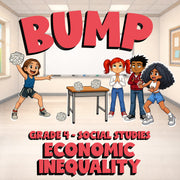 Economic Inequality BUMP Socials Game - No Prep Grade 4 Review Activity