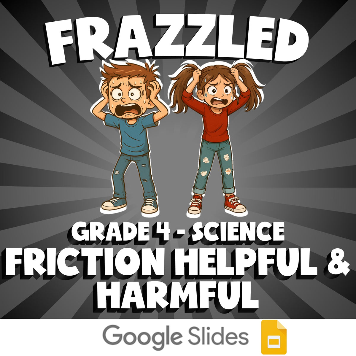 Friction Helpful & Harmful FRAZZLED Science Game - No Prep Grade 4 Review