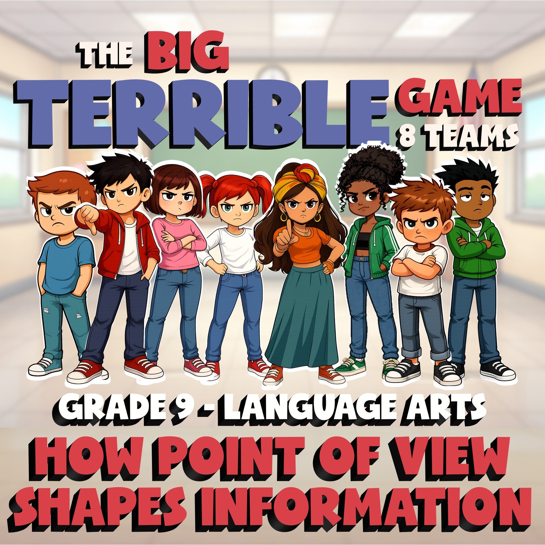 How Point of View Shapes Information BIG TERRIBLE GAME - Grade 9 ELA Review