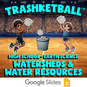 Watersheds & Water Resources TRASHKETBALL Game - No Prep Earth Science Review