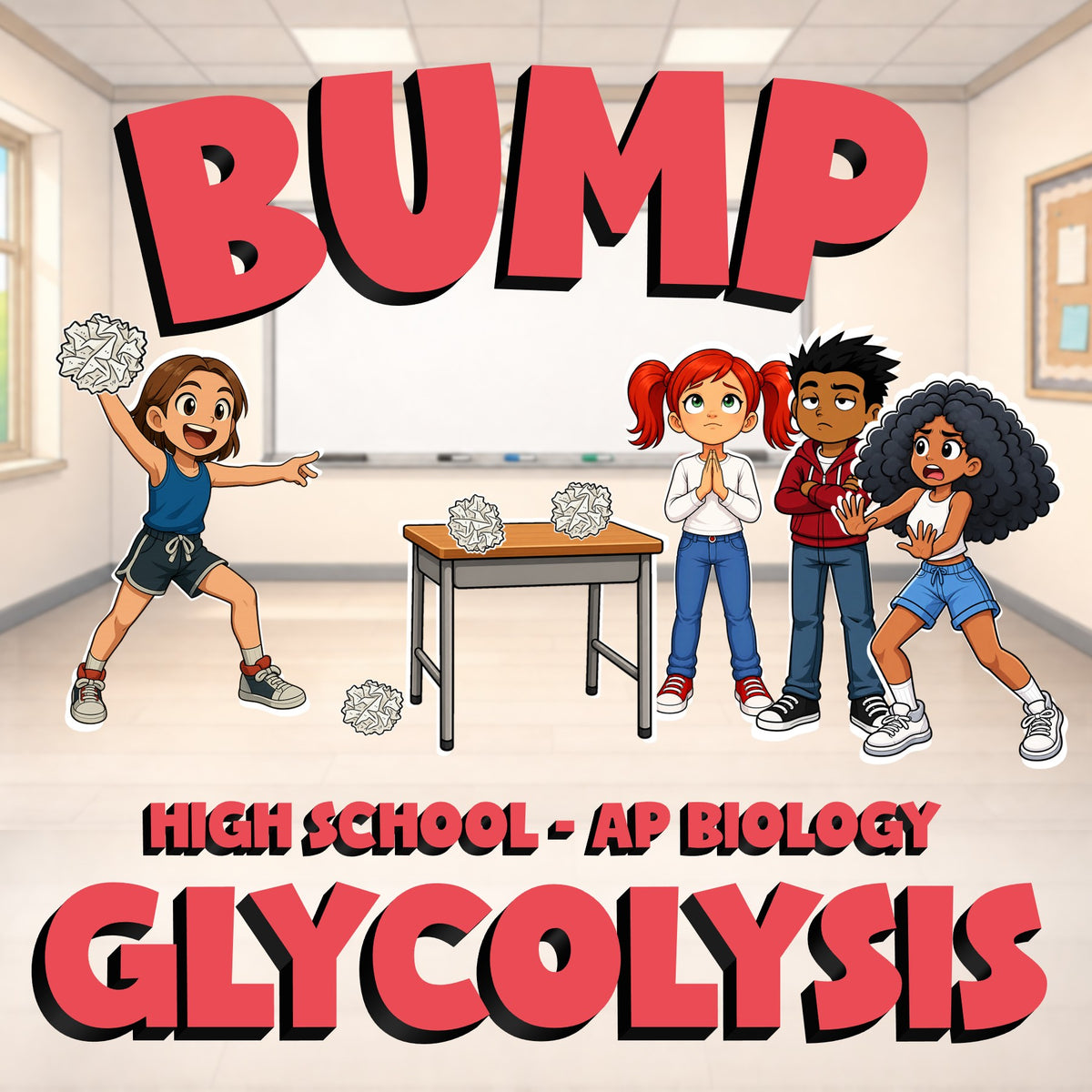 Glycolysis BUMP Science Game - No Prep AP Biology Review Activity