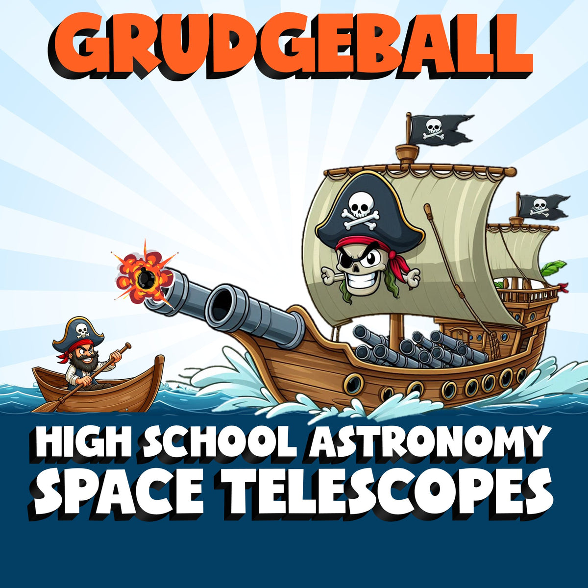 Space Telescopes GRUDGEBALL Science Game - No Prep Astronomy Review Activity