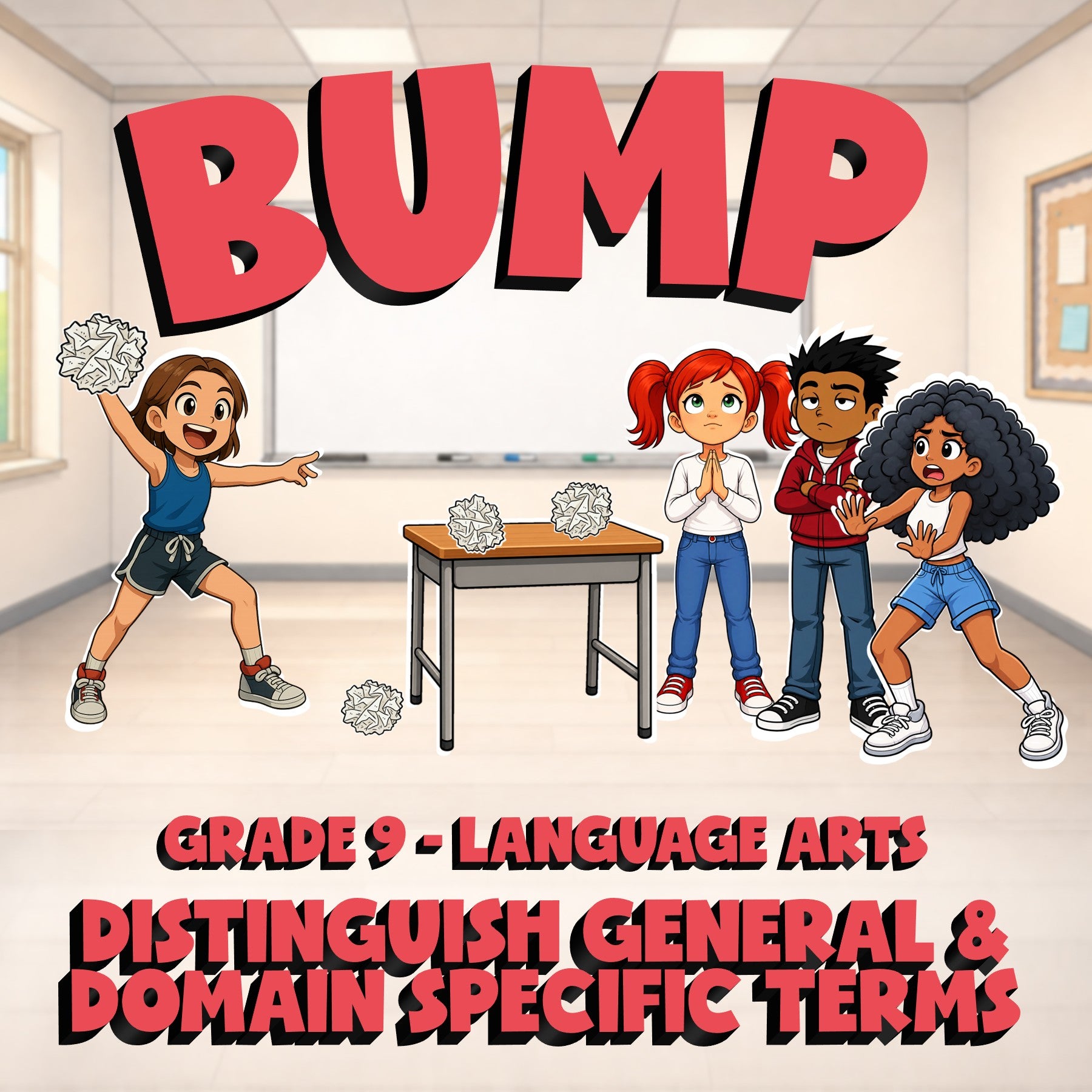 Distinguish General & Domain Specific Terms BUMP ELA Game - No Prep Grade 9