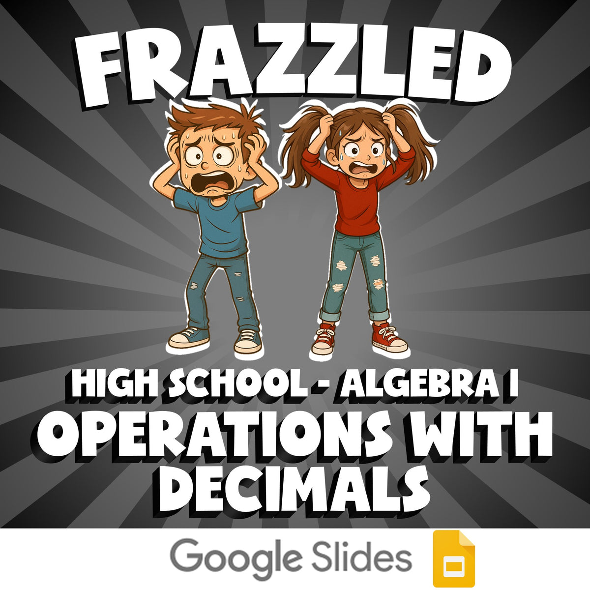 Operations with Decimals FRAZZLED Math Game - No Prep Algebra 1 Review Activity