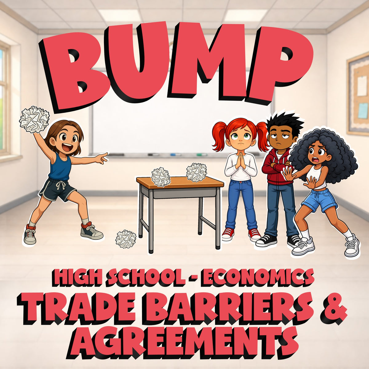 Trade Barriers & Agreements BUMP Economics Game - No Prep Review Activity