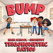Trigonometric Ratios BUMP Math Game - No Prep Geometry Review Activity