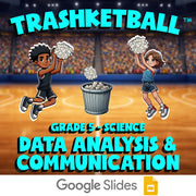 Data Analysis & Communication TRASHKETBALL Science Game - No Prep Grade 5 Review
