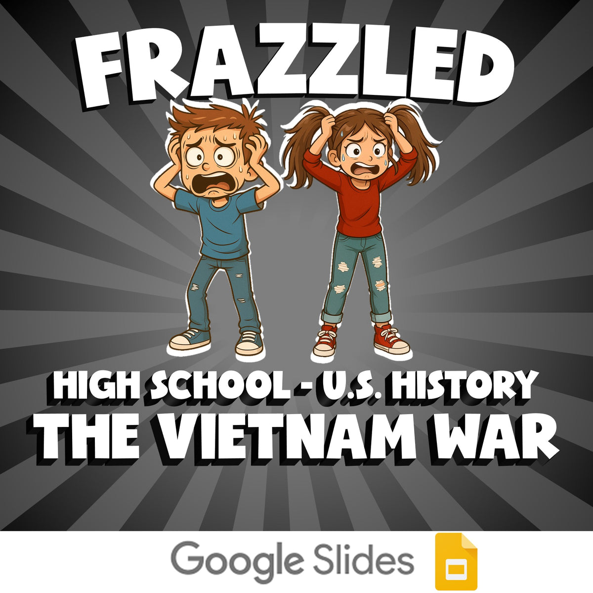 The Vietnam War FRAZZLED U.S. History Game - No Prep Review Activity