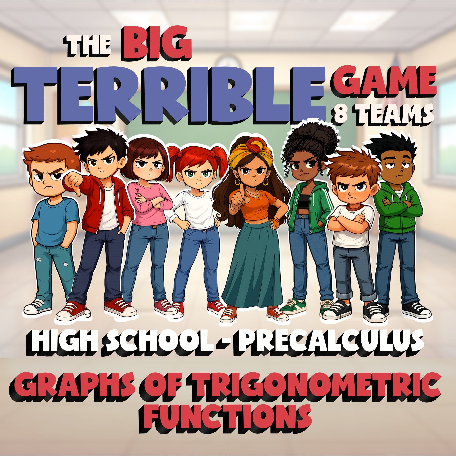 Graphs of Trigonometric Functions BIG TERRIBLE GAME - PreCalculus Math Review