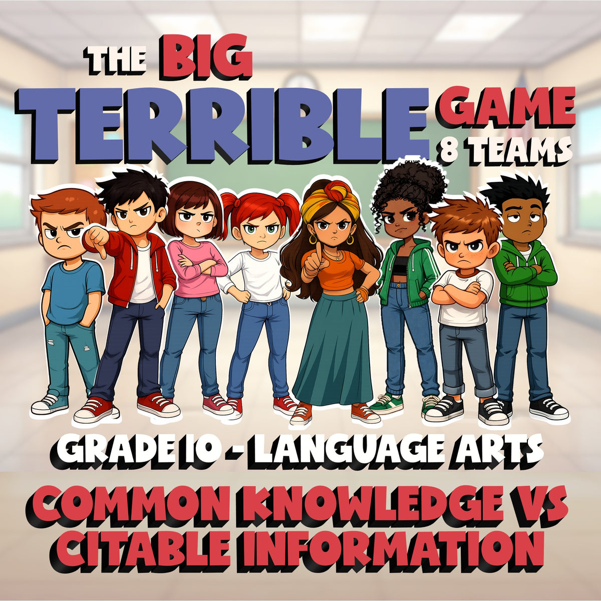 Common Knowledge vs Citable Information BIG TERRIBLE GAME - Grade 10 ELA Review