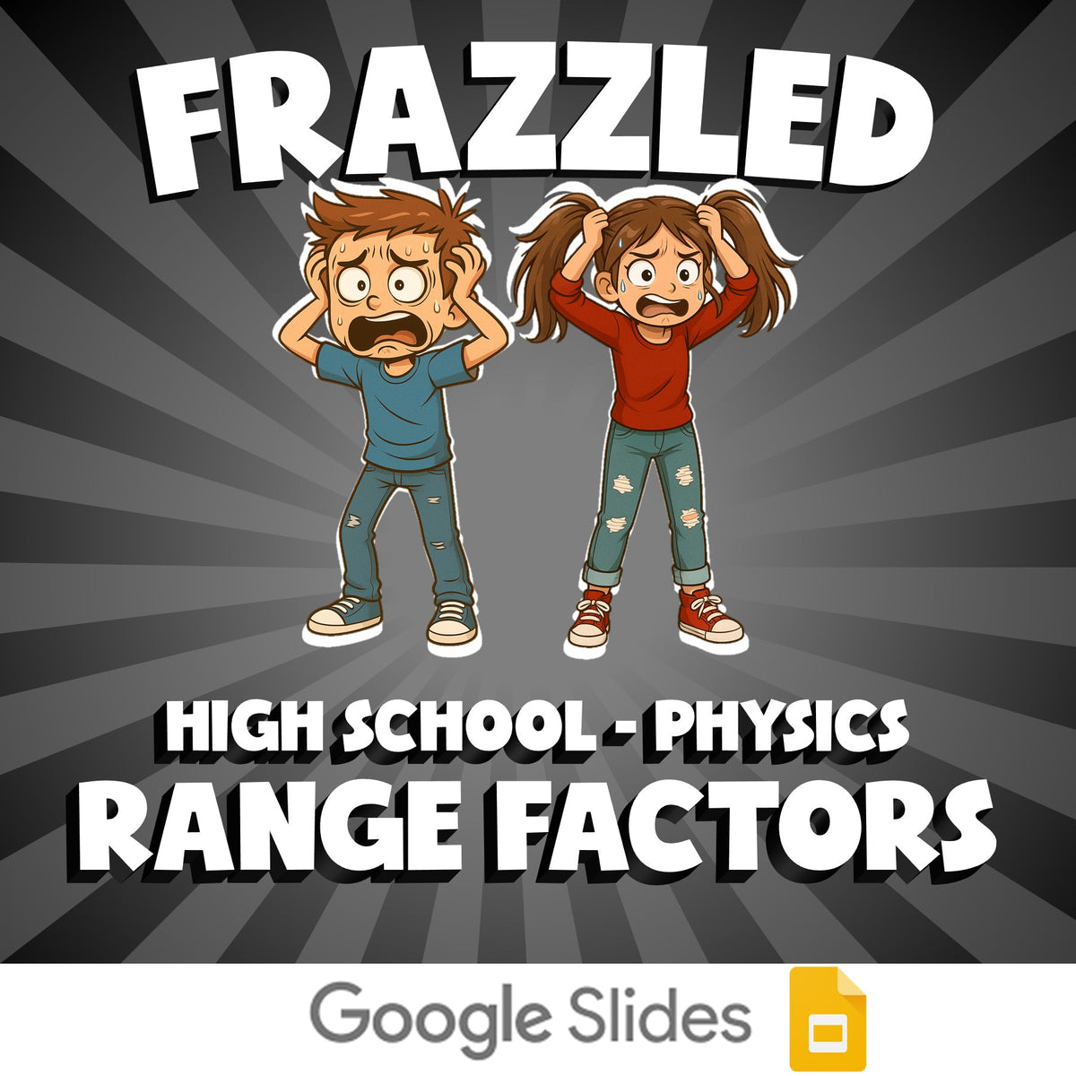 Range Factors FRAZZLED Science Game - No Prep Physics Review Activity