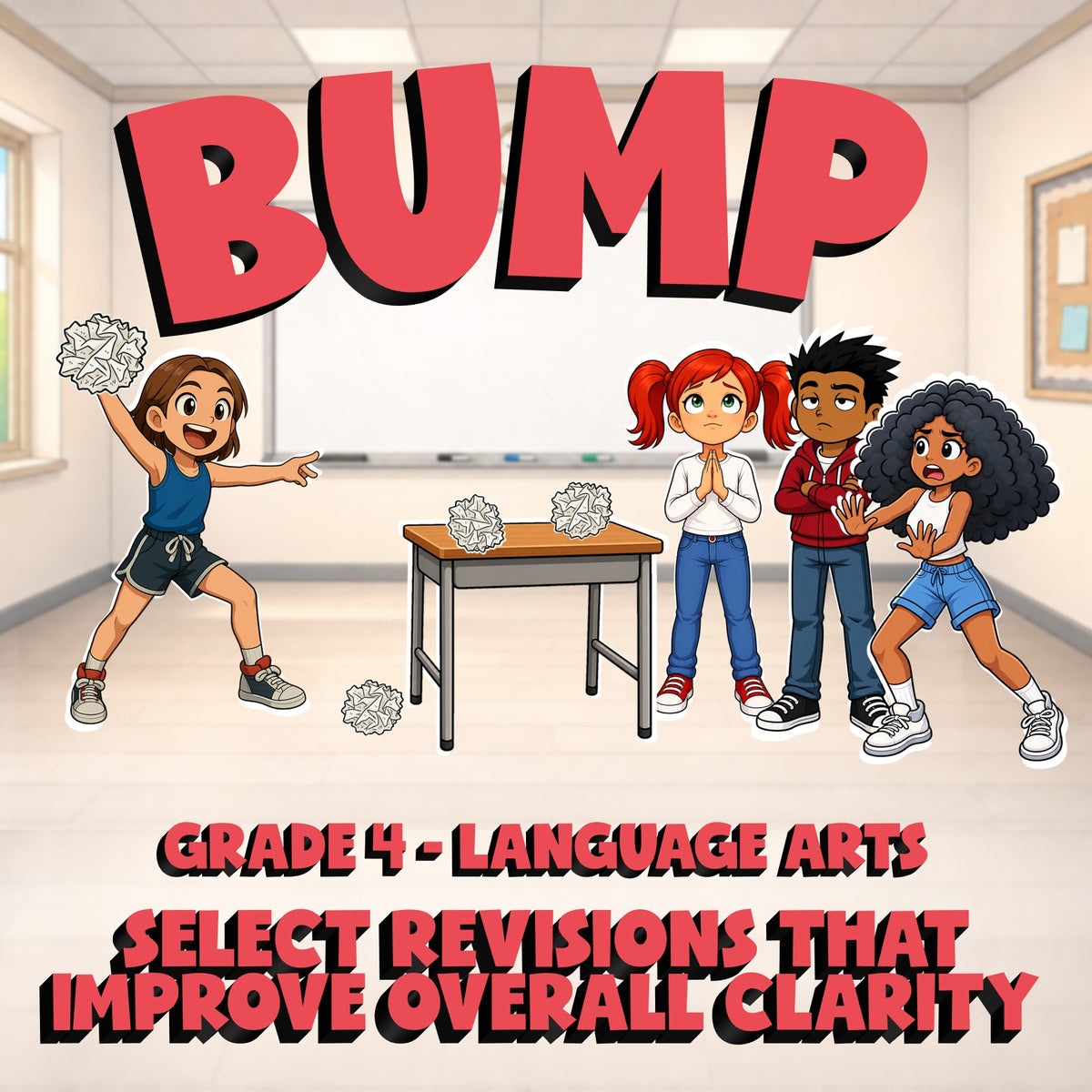 Select Revisions That Improve Overall Clarity BUMP ELA Game - No Prep Grade 4