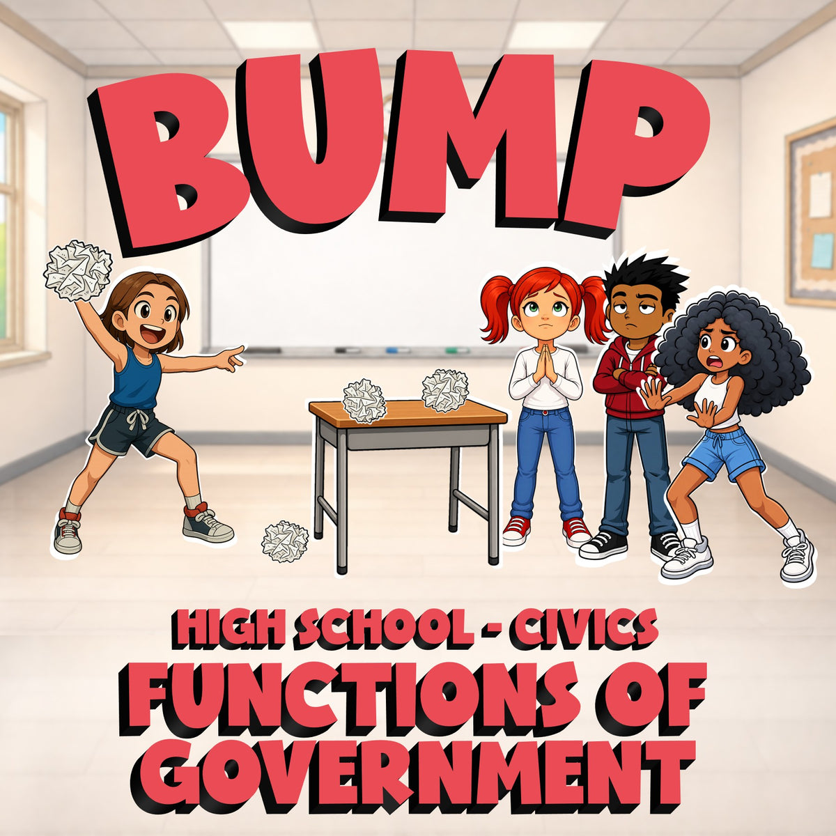 Functions of Government BUMP Civics Game - No Prep Review Activity