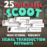 Signal Transduction Pathways SCOOT TASK CARDS Science Game - No Prep Biology