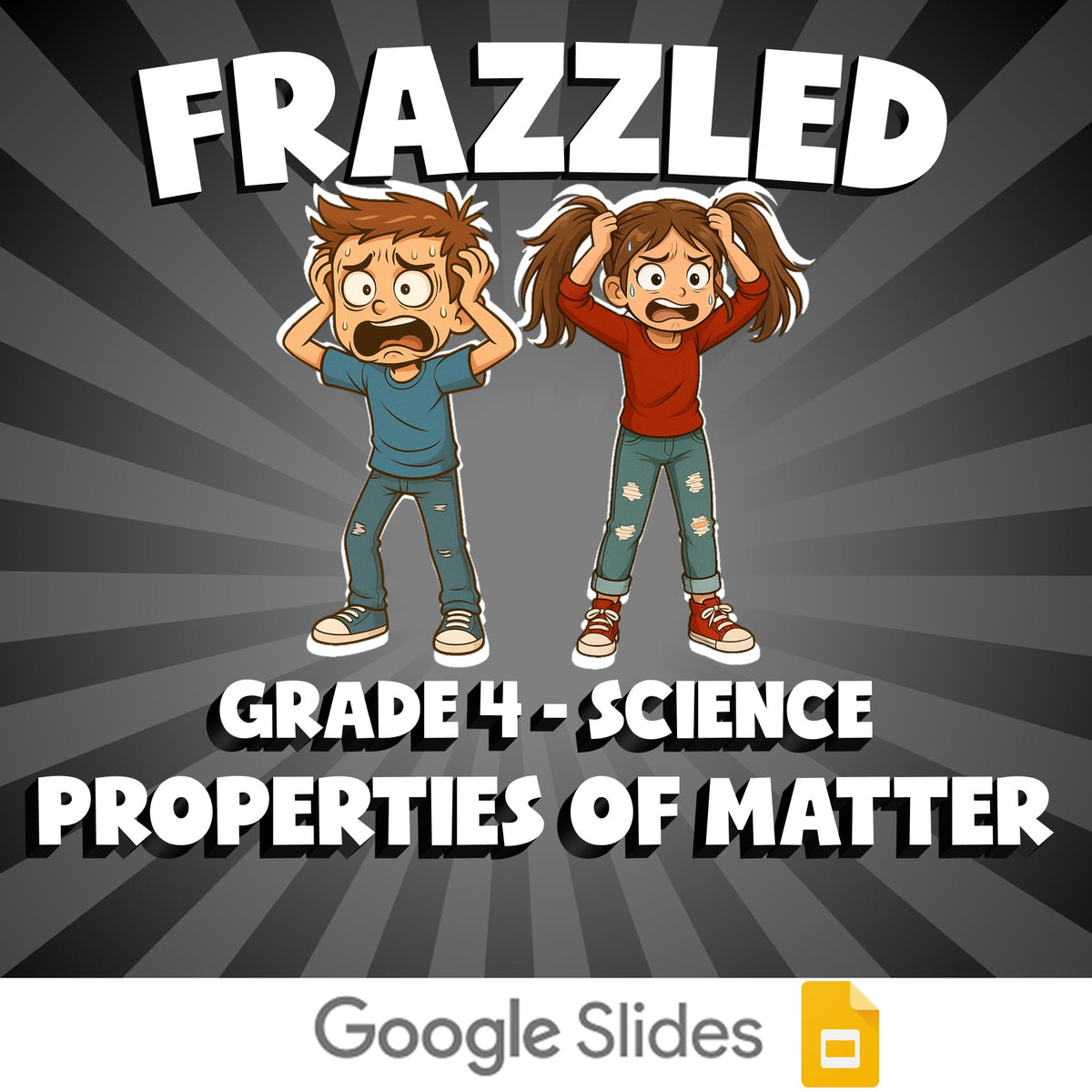 Properties of Matter FRAZZLED Science Game - No Prep Grade 4 Review Activity