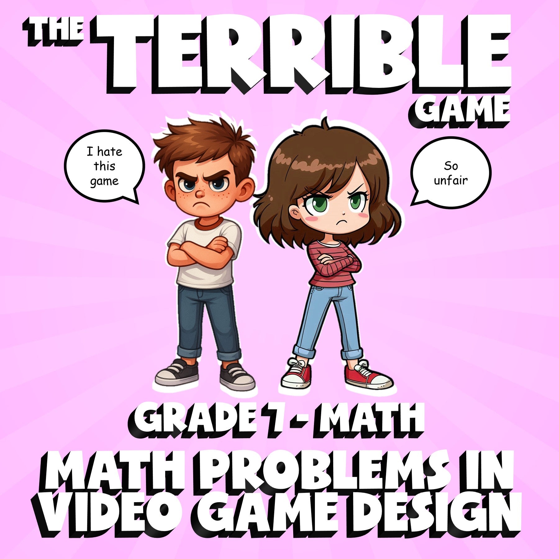 Math Problems in Video Game Design THE TERRIBLE GAME - Grade 7 Math Review
