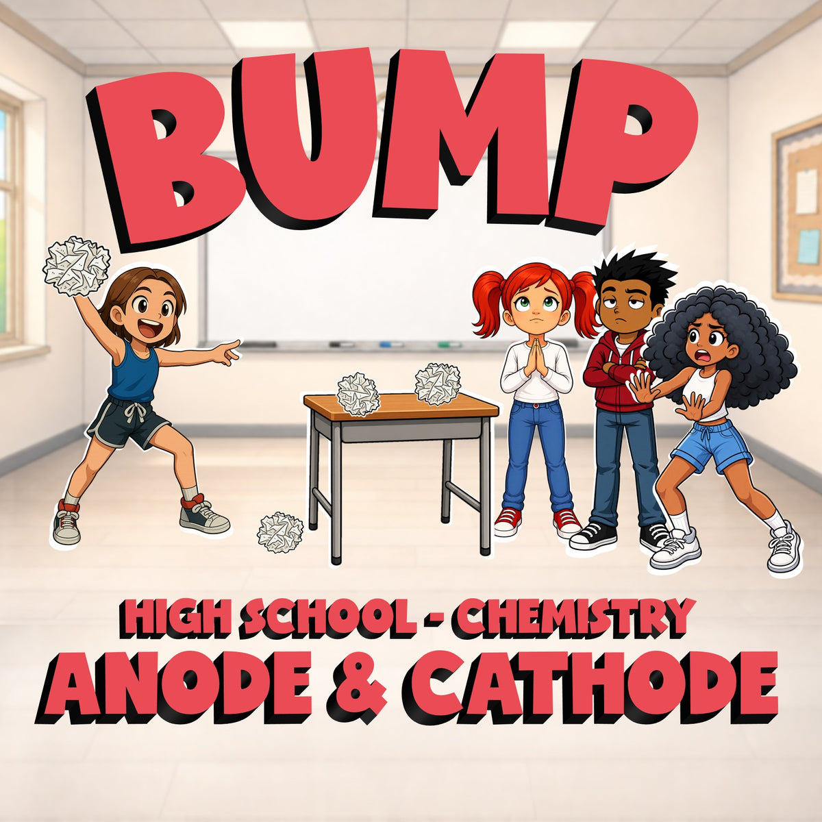 Anode & Cathode BUMP Science Game - No Prep Chemistry Review Activity