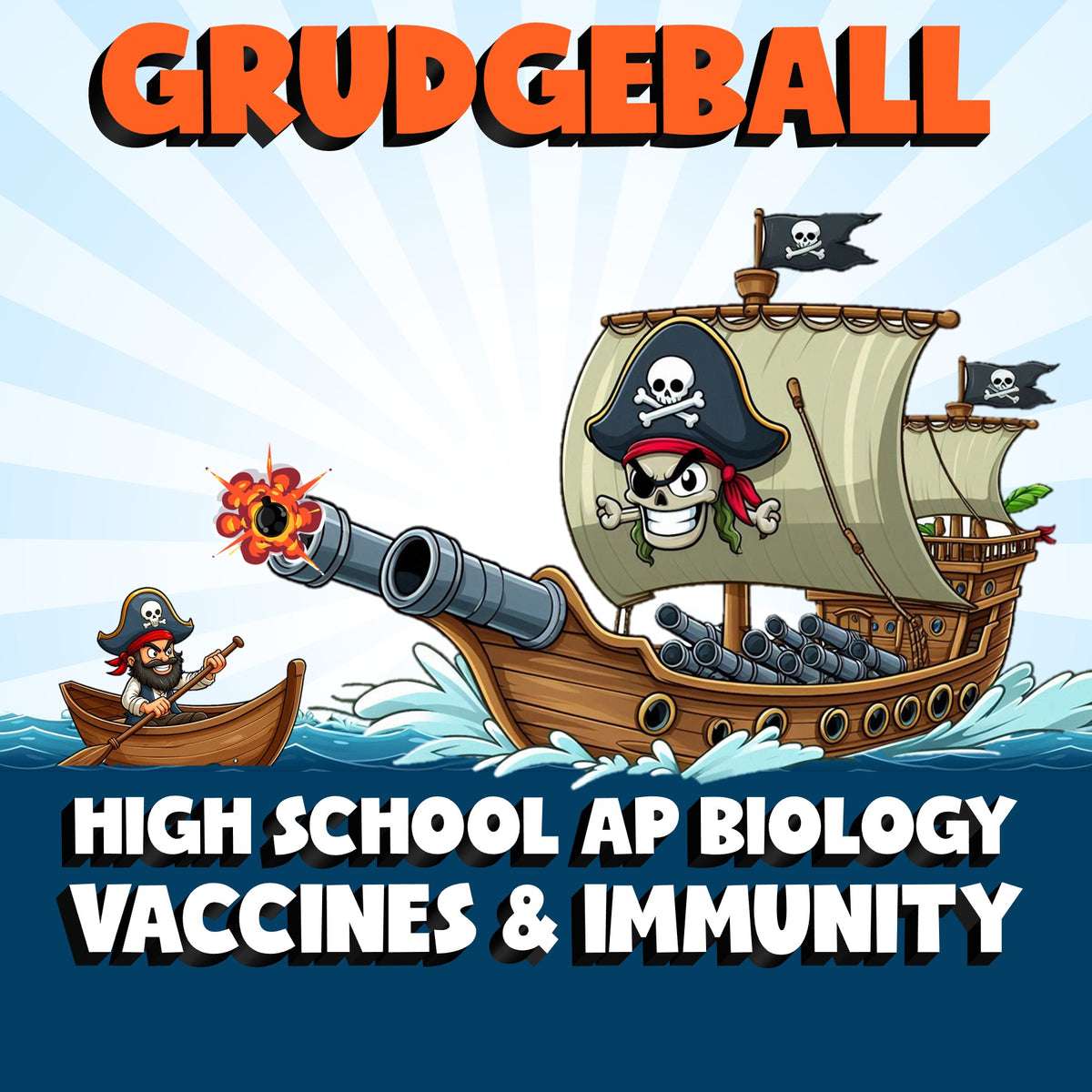 Vaccines & Immunity GRUDGEBALL Science Game - No Prep AP Biology Review Activity
