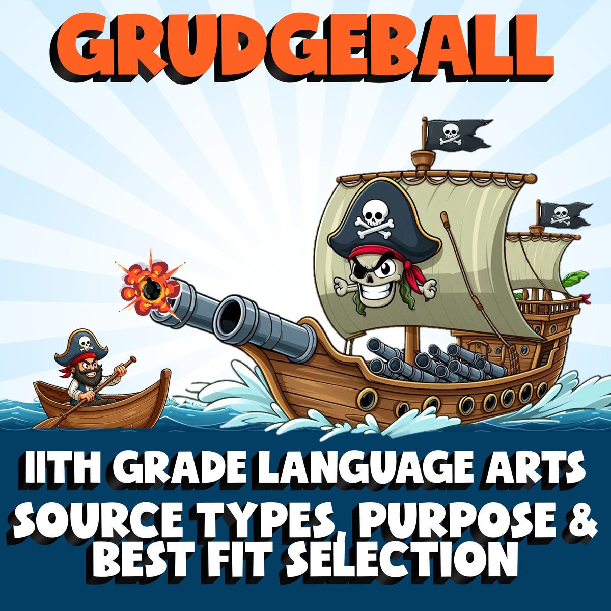 Source Types, Purpose & Best Fit Selection GRUDGEBALL ELA Game - Grade 11