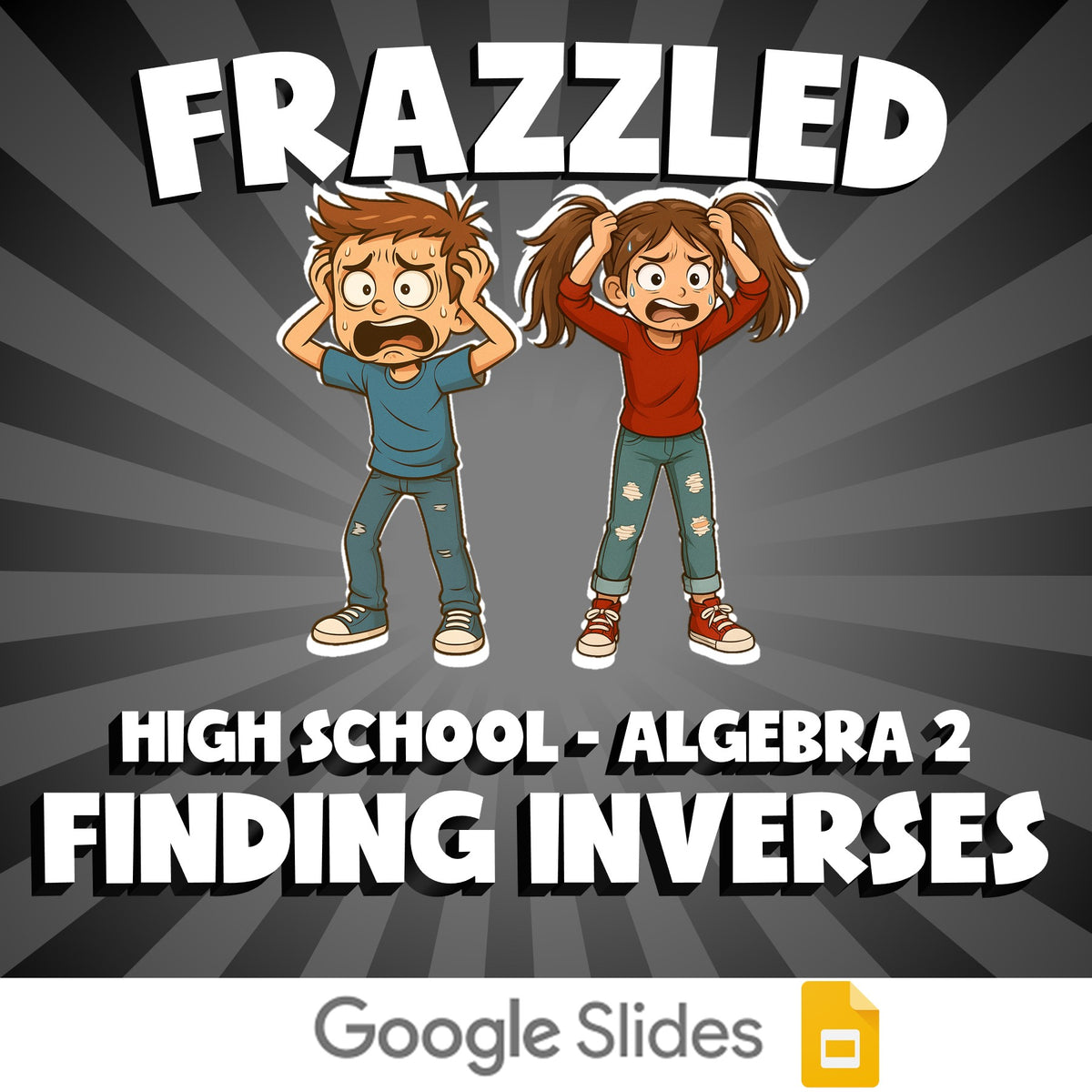 Finding Inverses FRAZZLED Math Game - No Prep Algebra 2 Review Activity