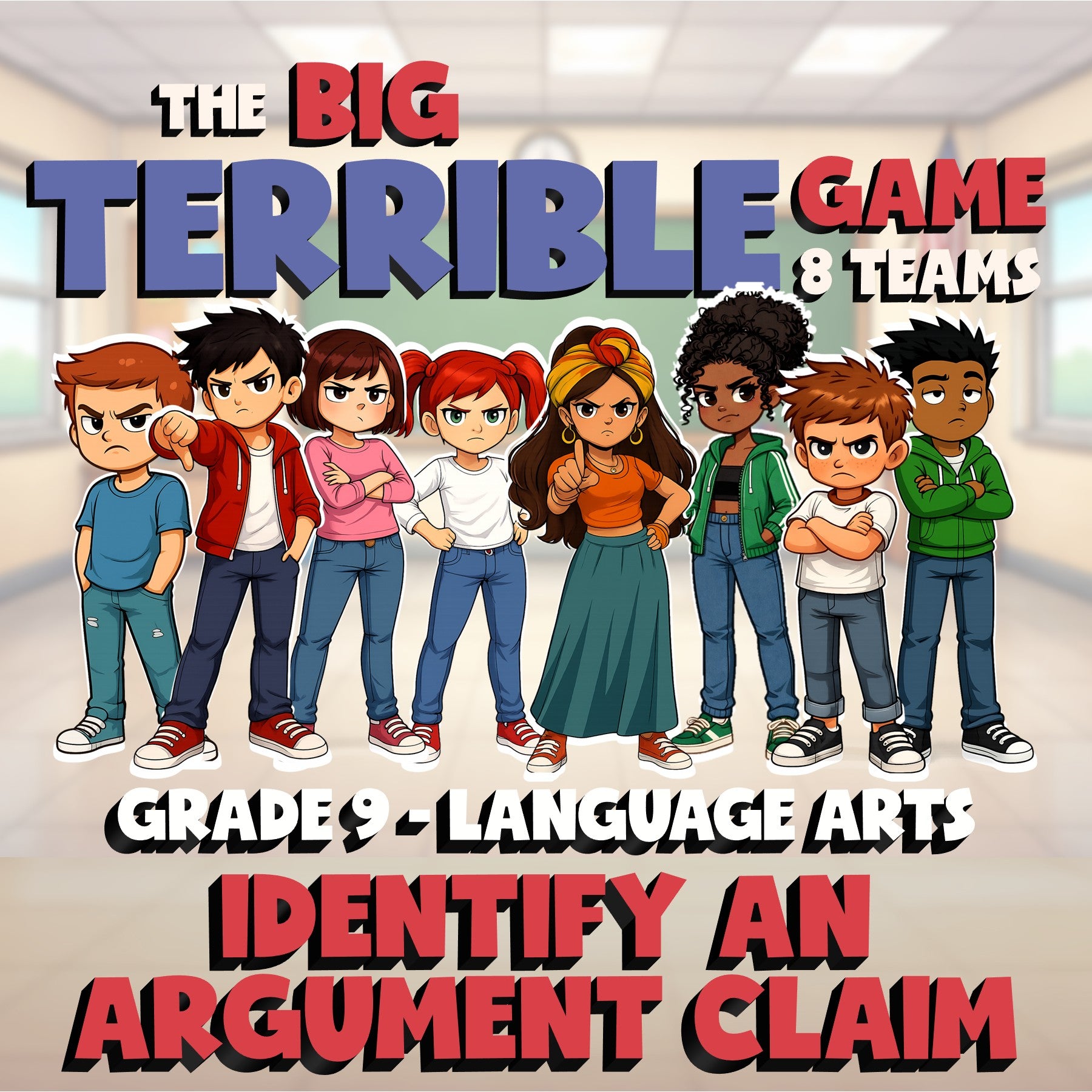 Identify an Argument Claim BIG TERRIBLE GAME - No Prep Grade 9 ELA Review
