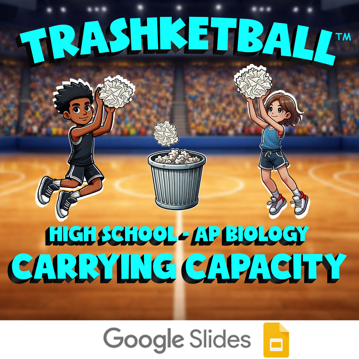 Carrying Capacity TRASHKETBALL Science Game - No Prep AP Biology Review Activity