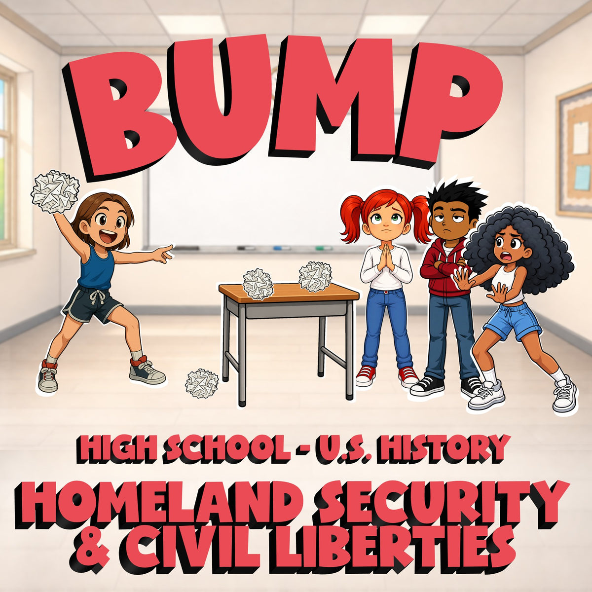 Homeland Security & Civil Liberties BUMP U.S. History Game - No Prep Review