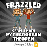 Pythagorean Theorem FRAZZLED Math Game - No Prep Grade 8 Review Activity