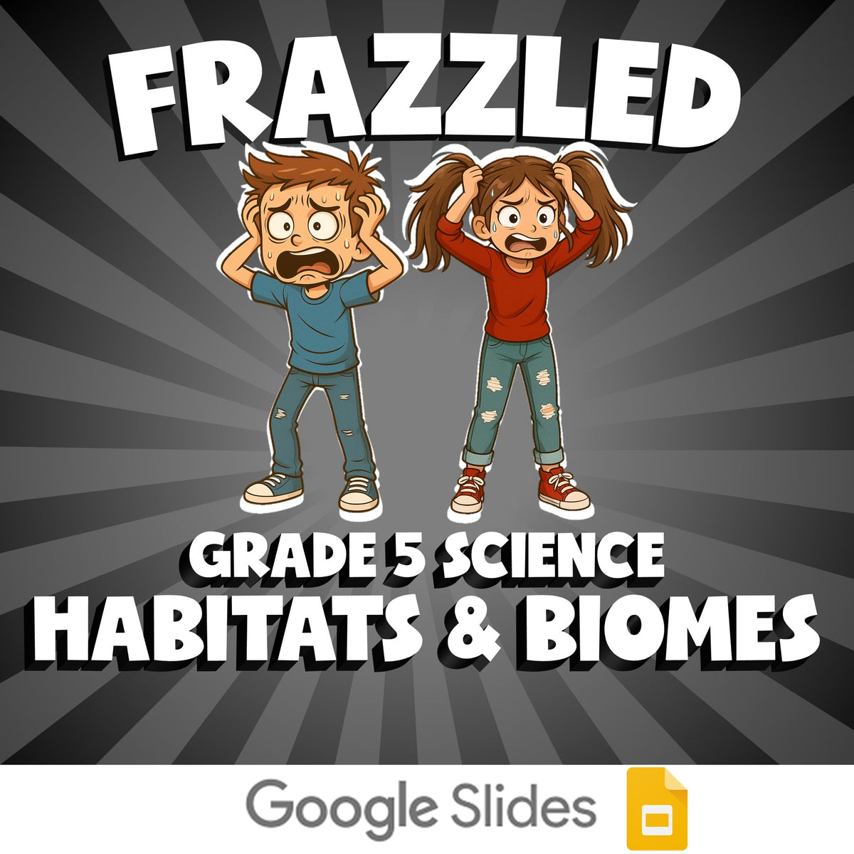 Habitats & Biomes FRAZZLED Science Game - No Prep Grade 5 Review Activity