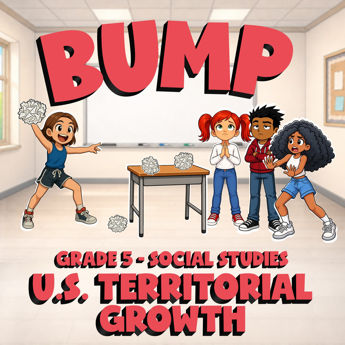 U.S. Territorial Growth BUMP Socials Game - No Prep Grade 5 Review Activity