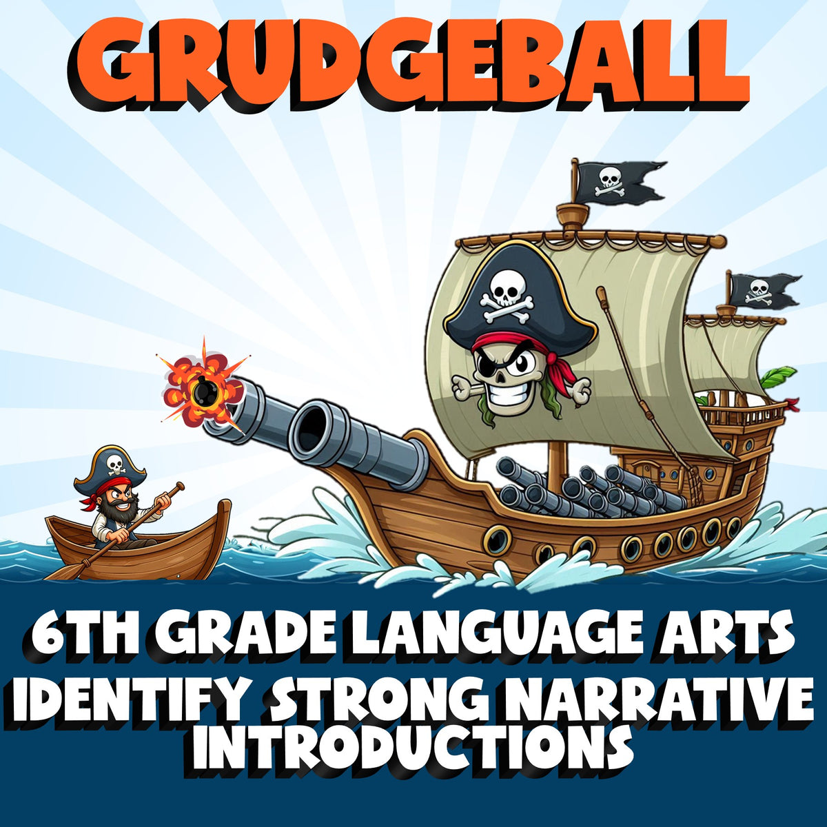 Identify Strong Narrative Introductions GRUDGEBALL ELA Game - No Prep Grade 6