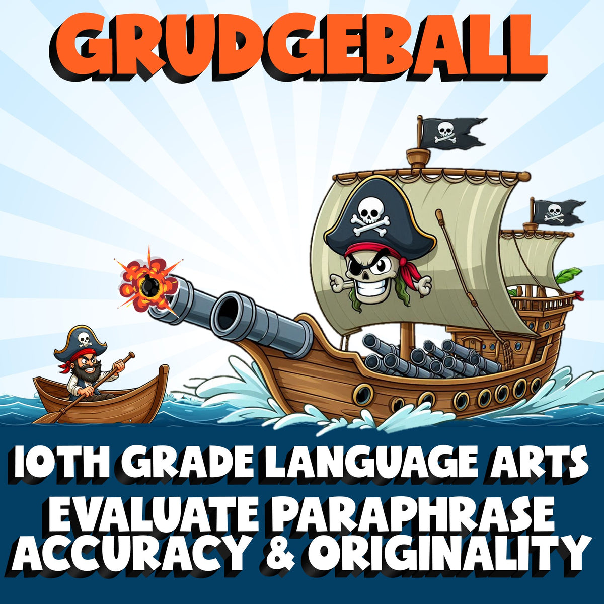 Evaluate Paraphrase Accuracy & Originality GRUDGEBALL ELA Game - Grade 10