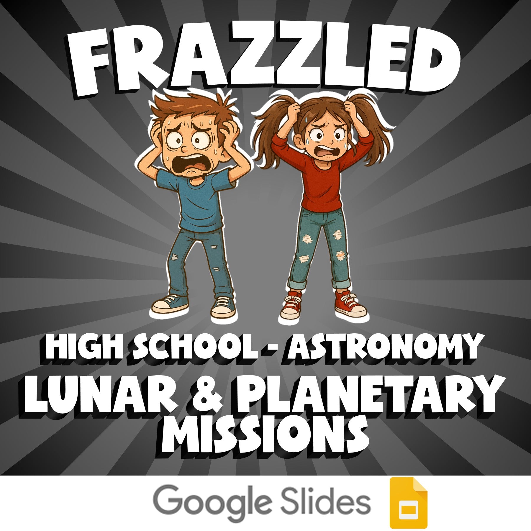 Lunar & Planetary Missions FRAZZLED Science Game - No Prep Astronomy Review