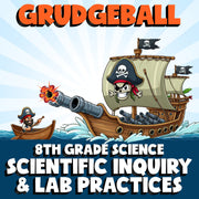 Scientific inquiry & Lab Practices GRUDGEBALL Science Game - No Prep Grade 8