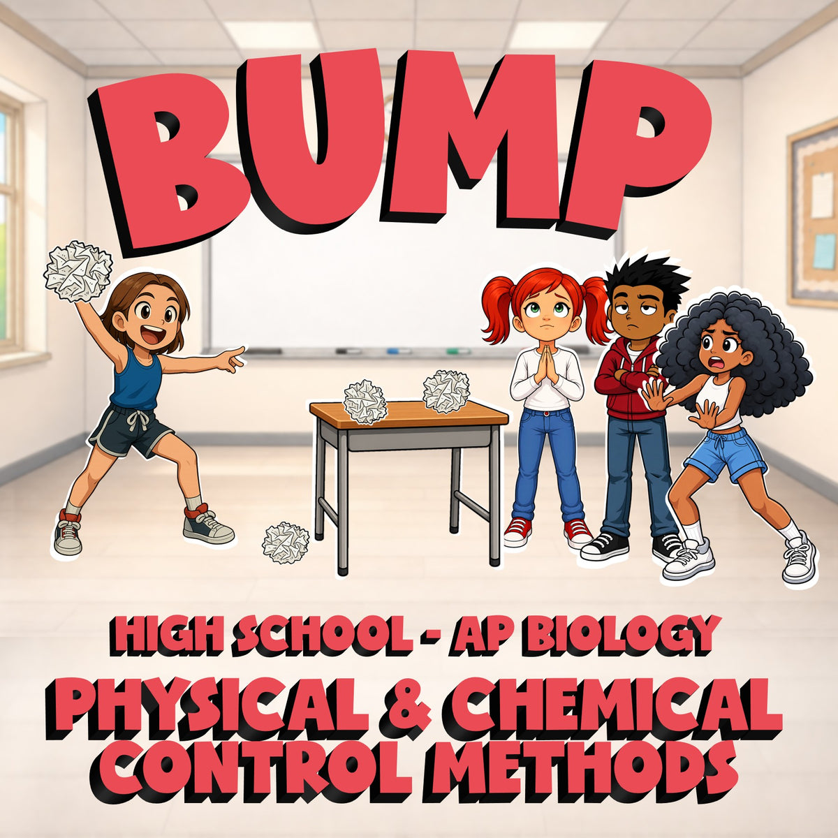 Physical & Chemical Control Methods BUMP Science Game - No Prep AP Biology