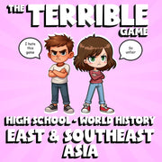 East & Southeast Asia THE TERRIBLE GAME - No Prep World History Review Activity