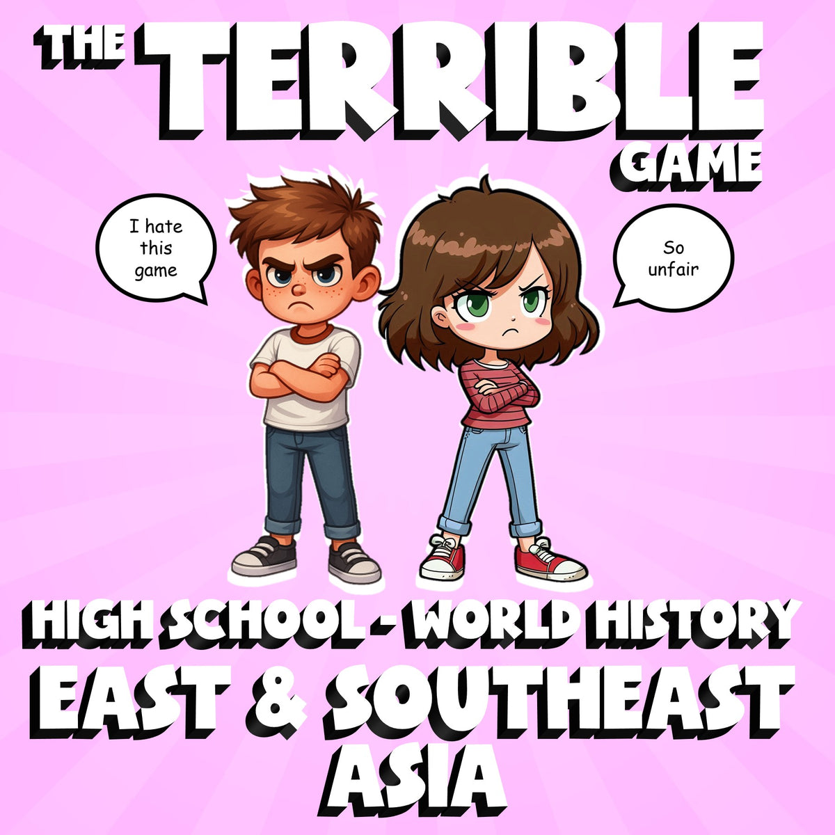 East & Southeast Asia THE TERRIBLE GAME - No Prep World History Review Activity