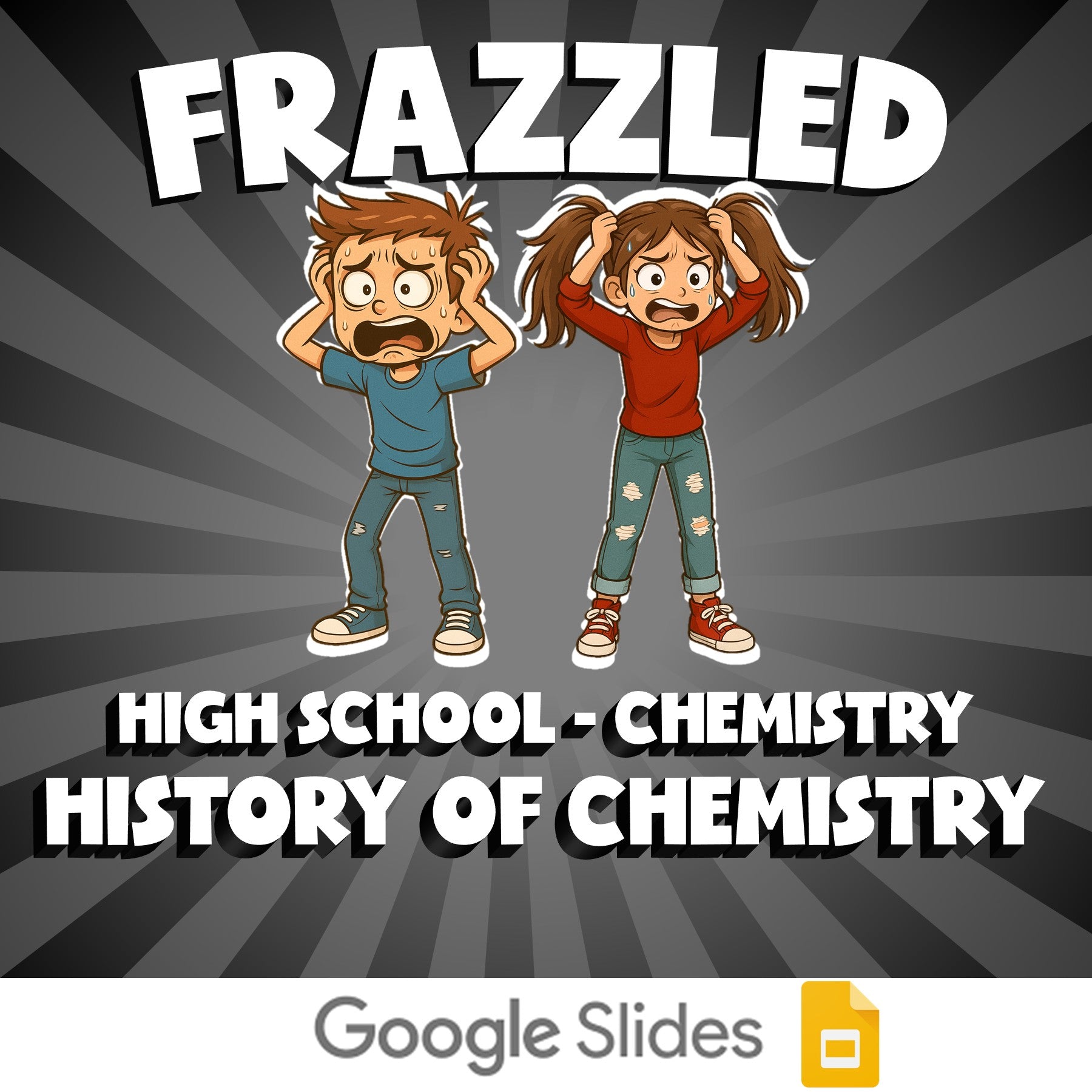 History of Chemistry FRAZZLED Science Game - No Prep Chemistry Review Activity