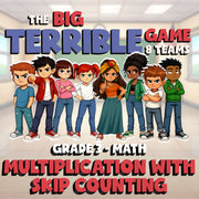Multiplication with Skip Counting BIG TERRIBLE GAME - Grade 3 Math Review