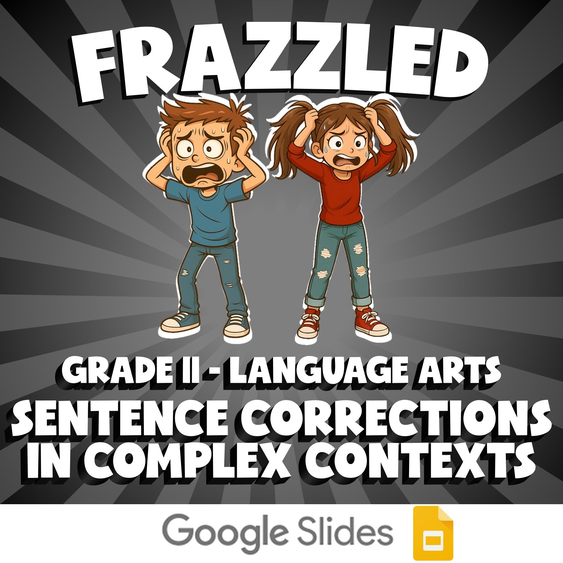 Sentence Corrections in Complex Contexts FRAZZLED ELA Game - No Prep Grade 11