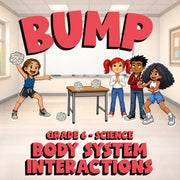 Body System Interactions BUMP Science Game - No Prep Grade 6 Review Activity